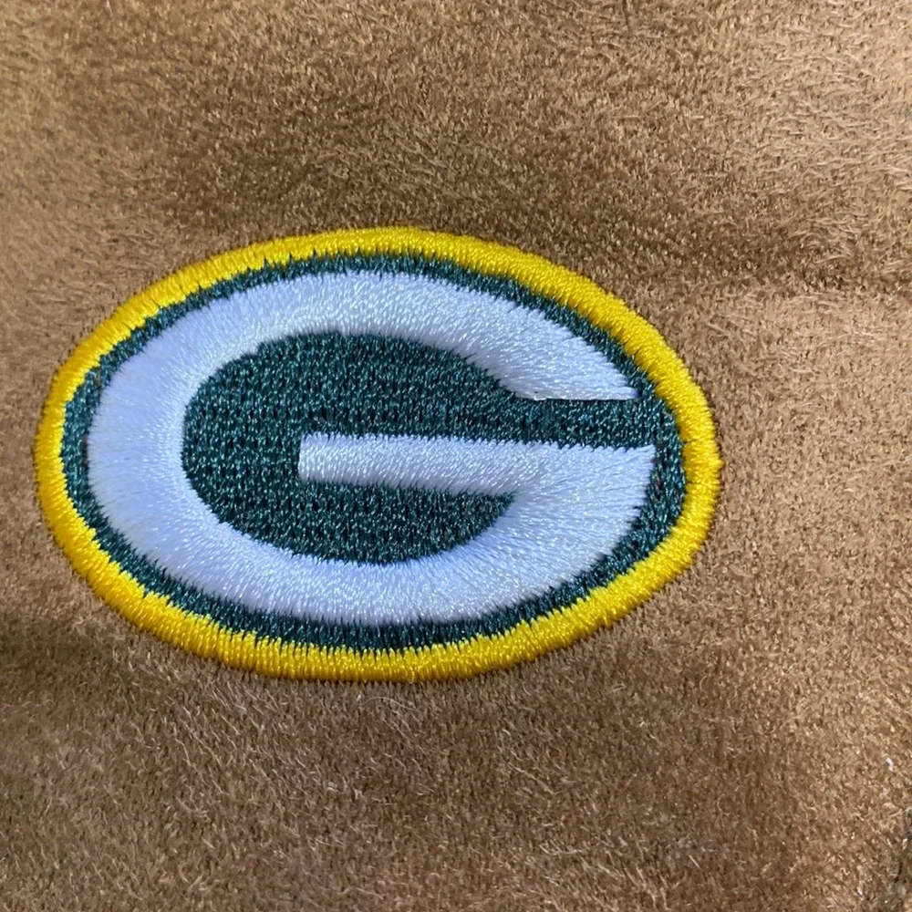 FOCO Men’s NWOT NFL large Green Bay Packer Brown Moccasin Slippers with logo